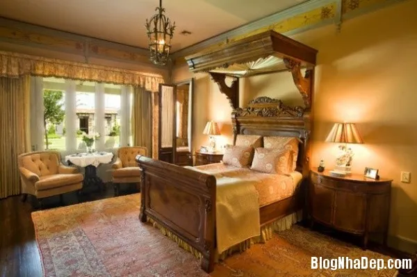 Trang trí phòng ngủ sang trọng theo phong cách Victorian